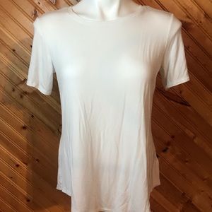 Old Navy White Luxe Short Sleeve Tee